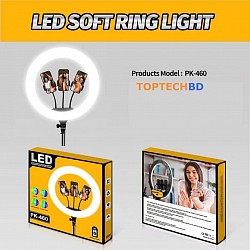 Pk-460 led soft ring light three mobile 20$